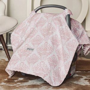 Pink paisley car seat cover, Angelina